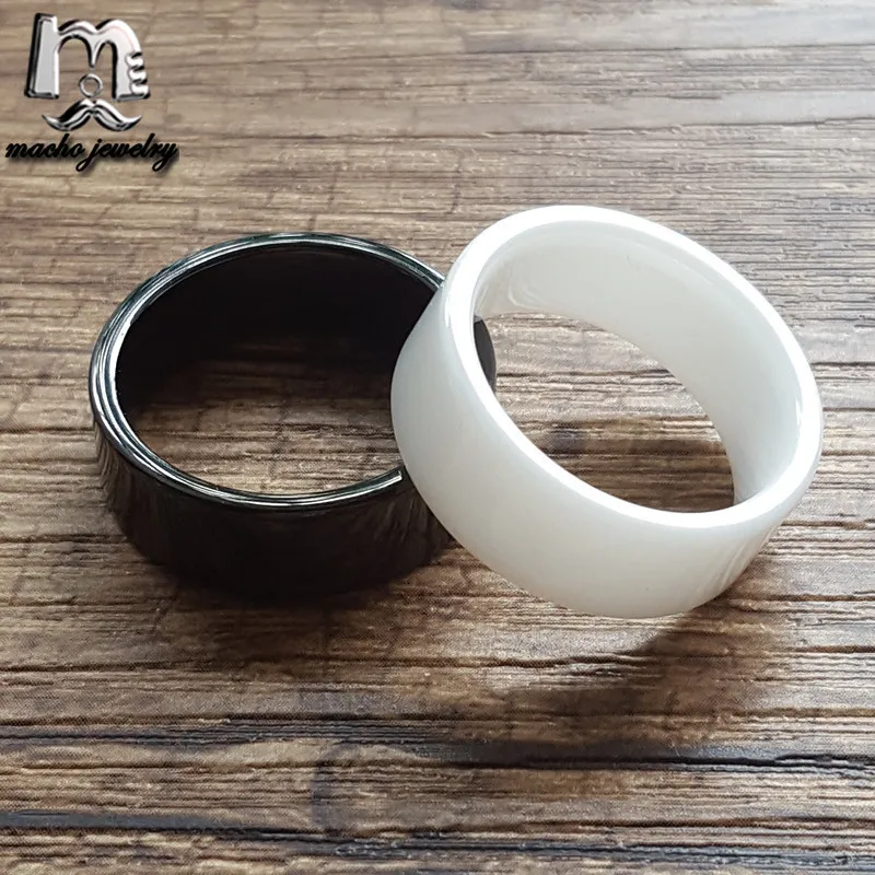 
6MM Black Ceramic Ring Blank Ring for Luxury Jewelry Wholesale 
