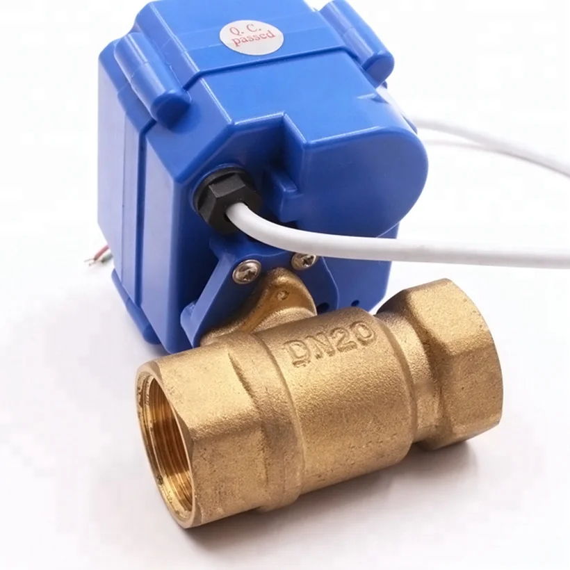 Mini Control Flush Agricultural Irrigation Electric Motorized Brass Ball Valve Controller Pool System Equipment