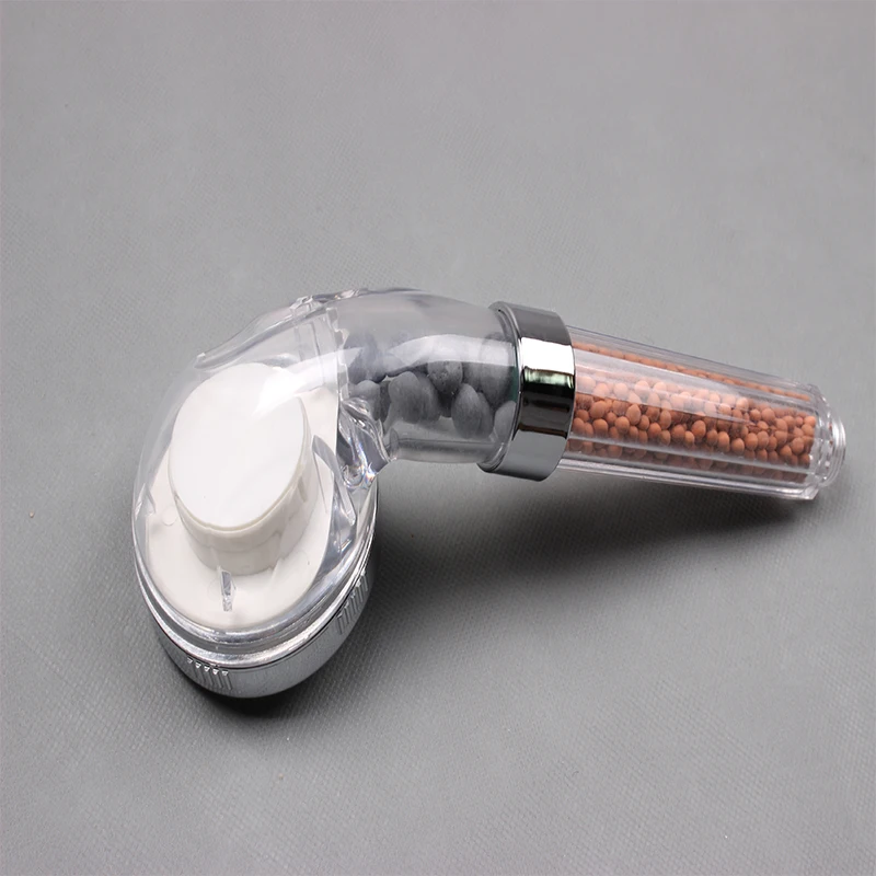 Mineral Stone Filter Spa Massage High Pressure Power shower Spray Nozzle led showerhead