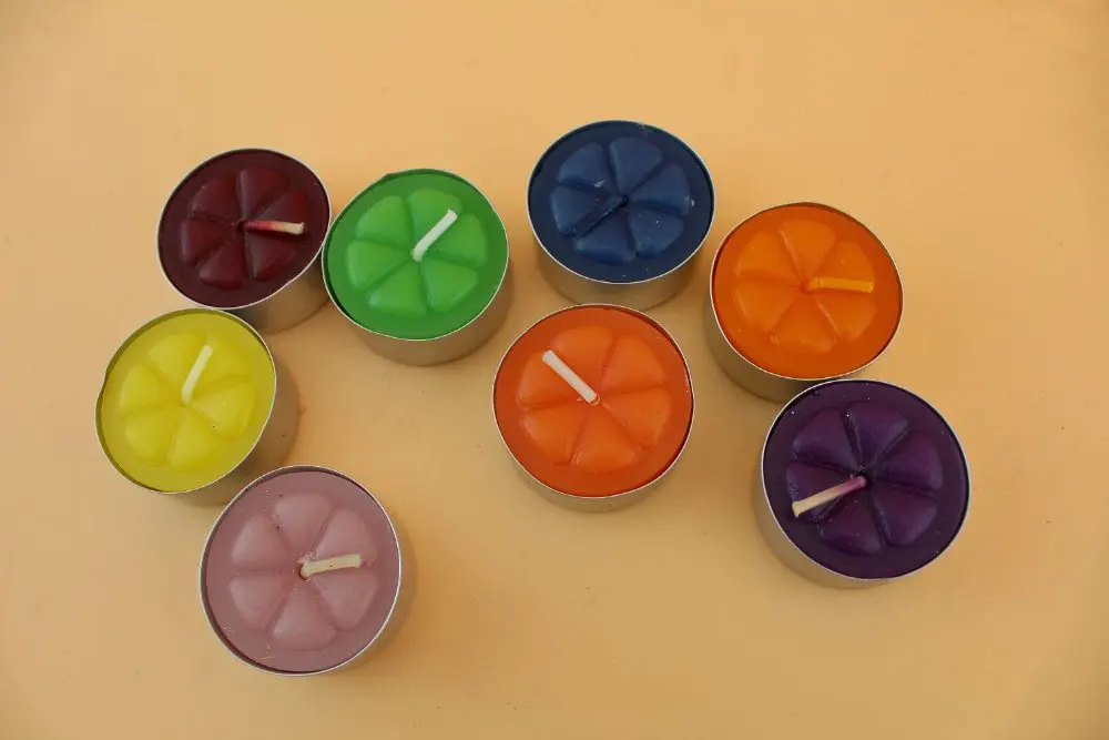 cheap scented candles two wicks birthday white tealight candles with paraffin wax TT1012