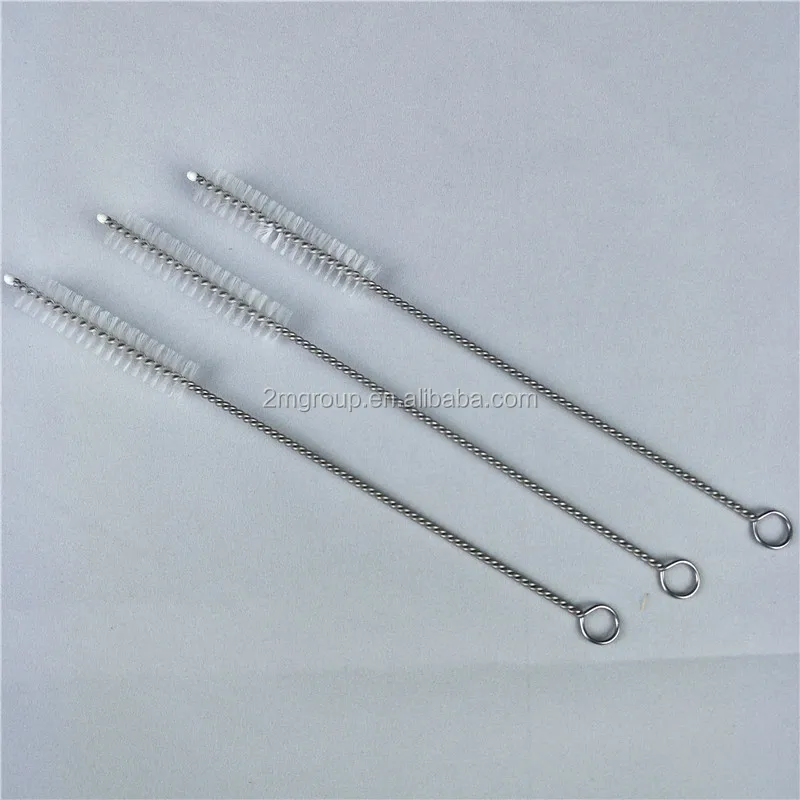 Stainless steel drinking straws clean brushes