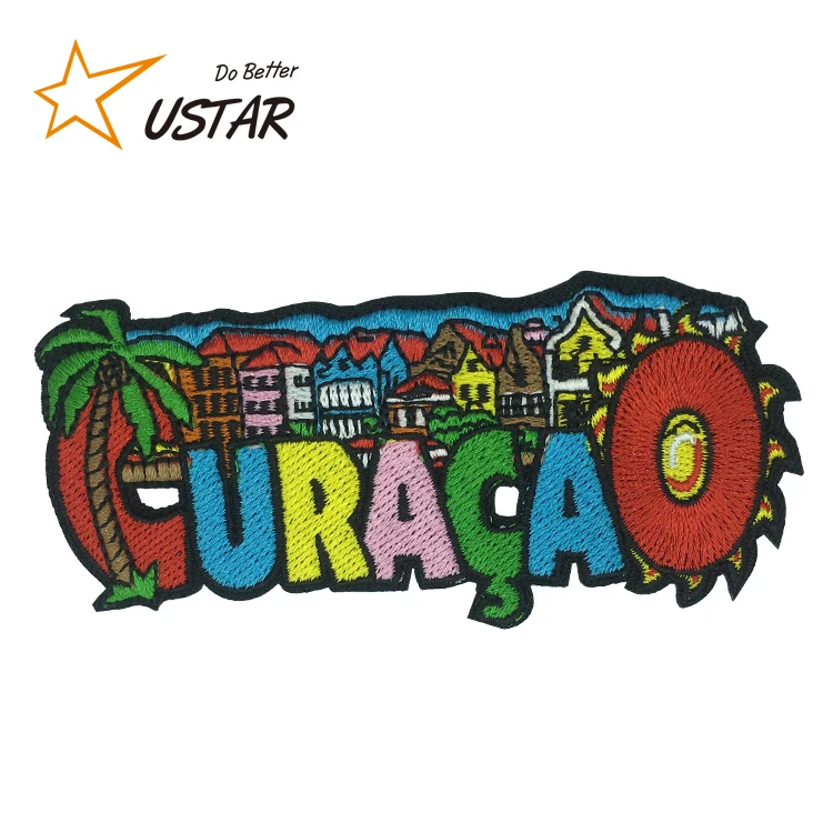 Дешевые заказ высокого качества свое имя Марка Логотип текста значок вышивка патч для одежды