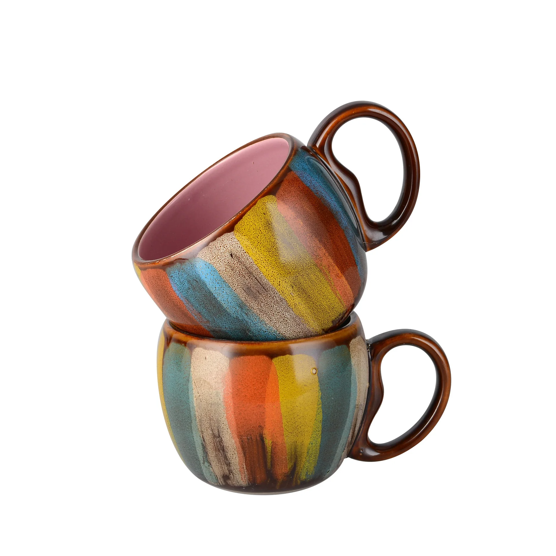 Creative fashion colorful coffee mugs with  customized LOGO