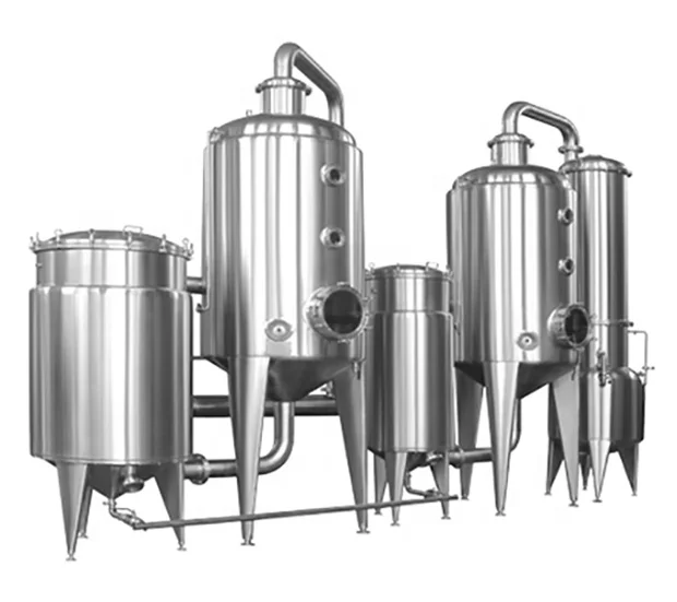 Stainless steel industrial single effect vacuum evaporator machine