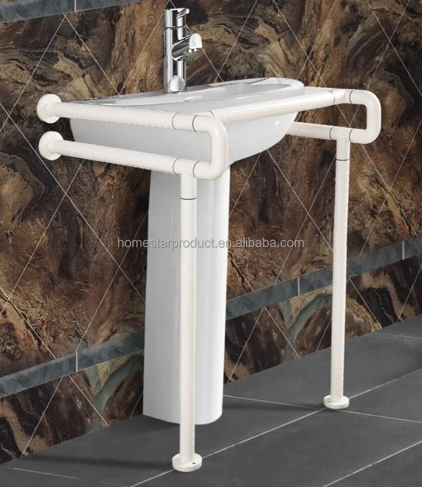 
stainless steel with nylon bath washbasin handicapped handrail,disable grab bar. 