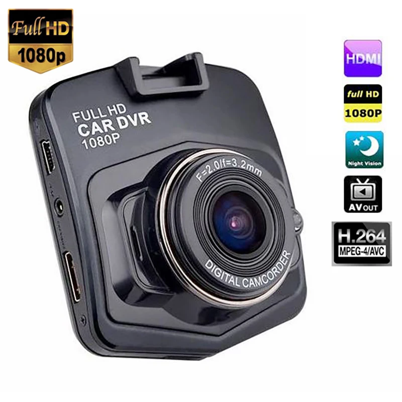 Тире экшн-камера DVR (устройство цифровой записи) для автомобиля Автомобильный видеорегистратор FHD 1080P 6-Lane 170