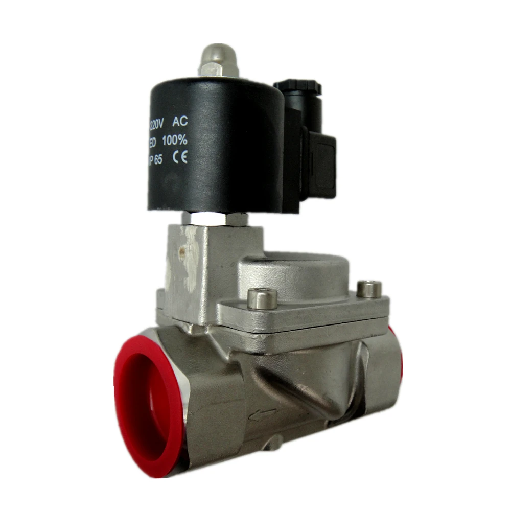 2/2 Way KLS-32-D1 Stainless Steel High Pressure Pilot Piston Type Steam Water Solenoid Valve