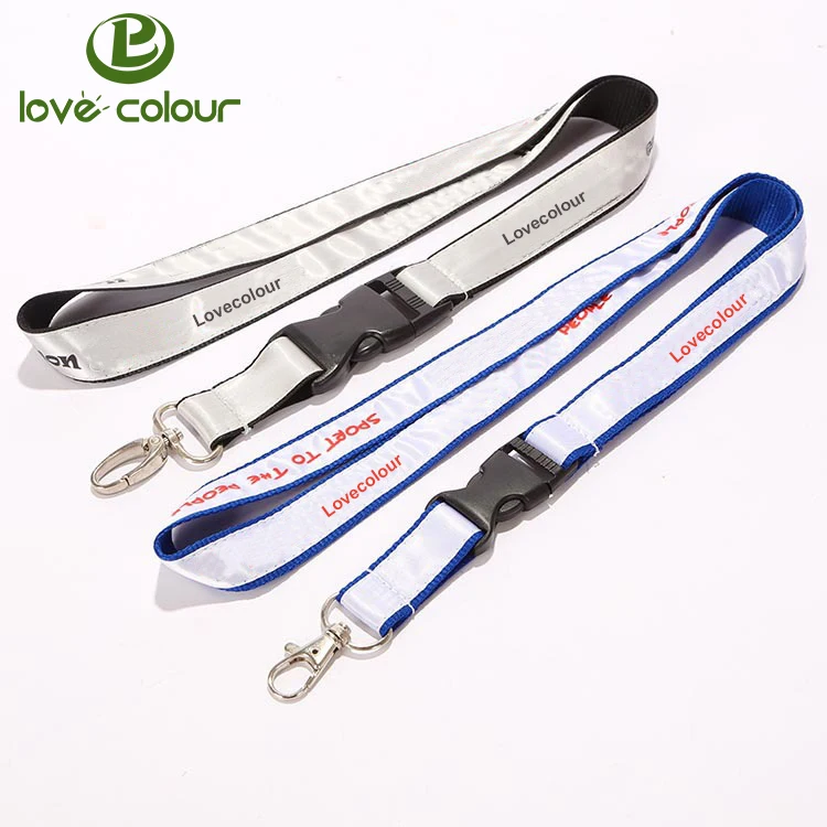 
Custom Polyester Woven Satin Lanyard With Double Layer 