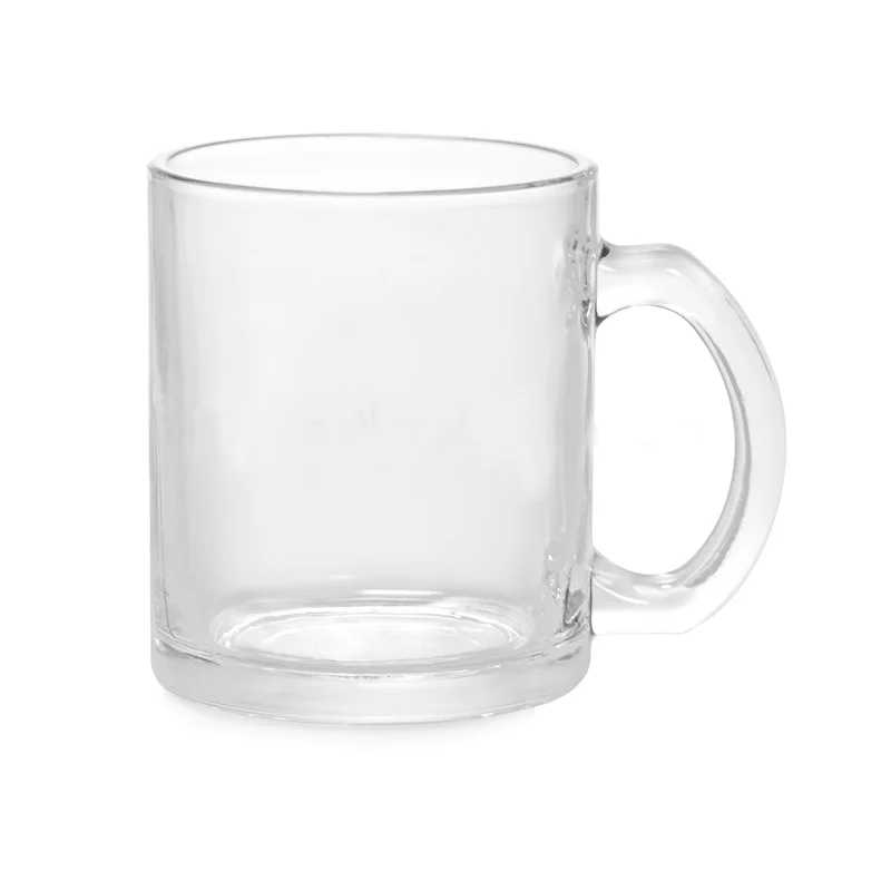 
11oz Glossy matte logo custom printed glass mugs for sublimation 