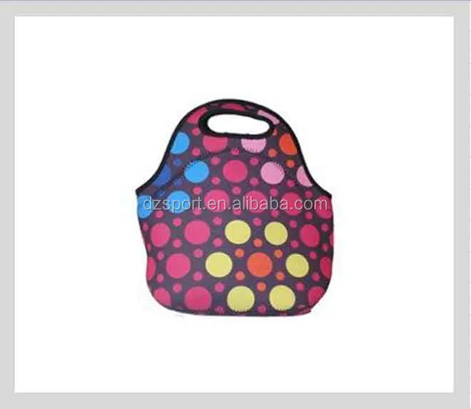 Insulated Neoprene Lunch Tote Bag Waterproof Neoprene Lunch Cooler Bag Neoprene Lunch Bag for Food DZ Customized Color Accepable