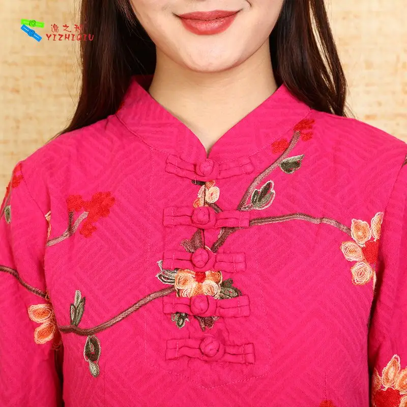 traditional chinese dress cheongsams embroidery clothes chinese style ethnic dress chinese