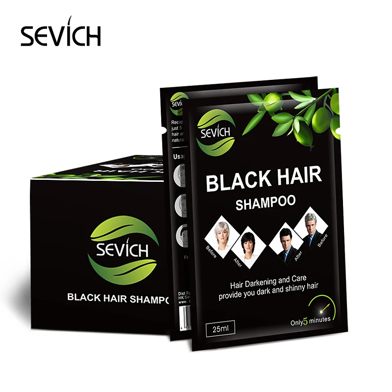OEM/ODM hair color natural instant shampoo hair Dye Magic Black Shampoo For Grey Hair