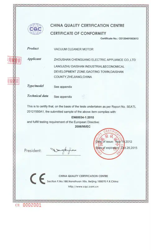 100-240V AC Domel Vacuum Cleaner Motor