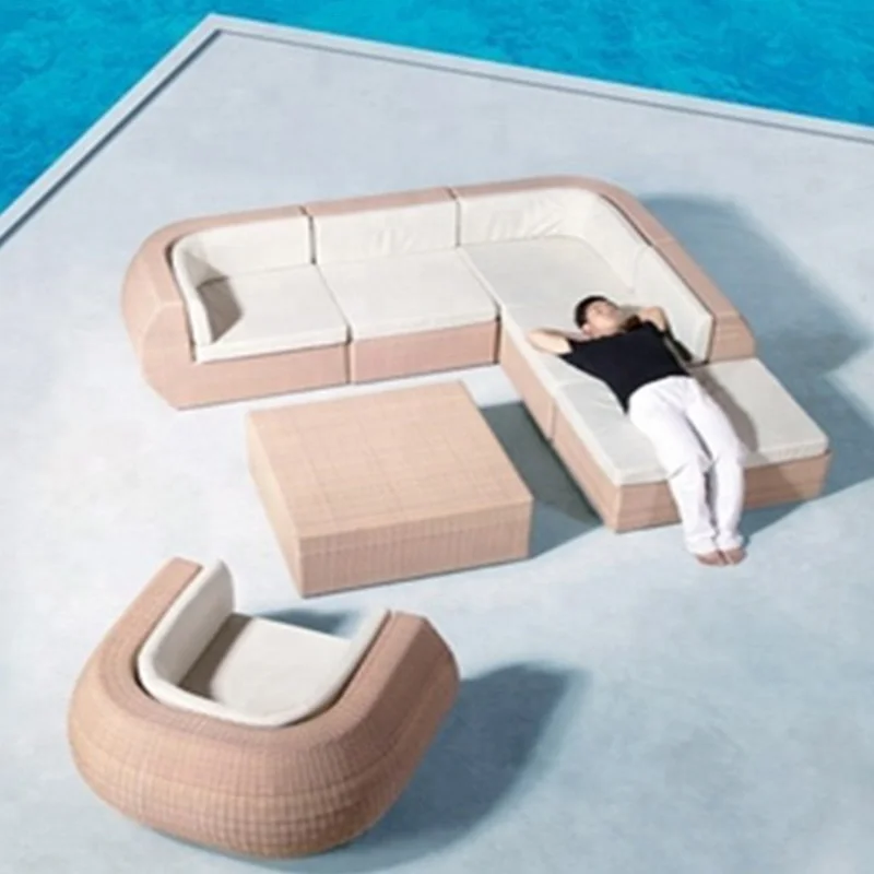 outdoor PE rattan wicker furniture garden sofa patio furniture