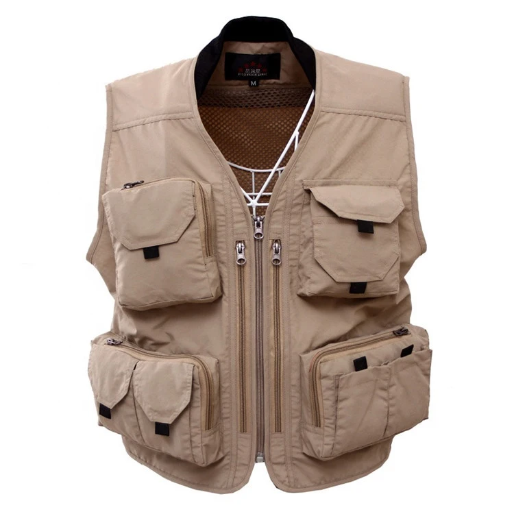 Uniform Streetwear vest photographer men vests work wear waistcoat