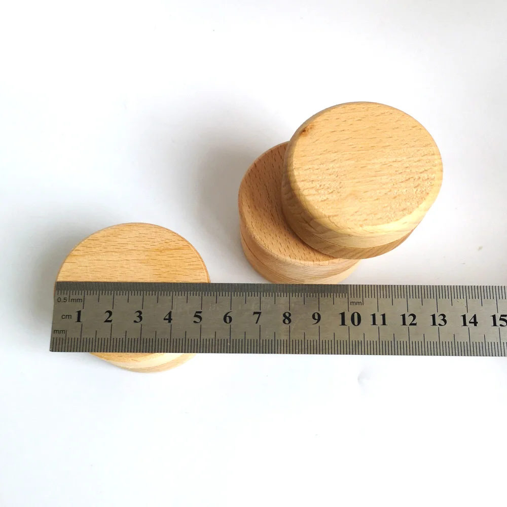 DIY Storage Trinket Bearer Container Case Wood Ring Box for Proposal Wedding Ring Storage Mini Round Wooden Box Jewelry Boxes