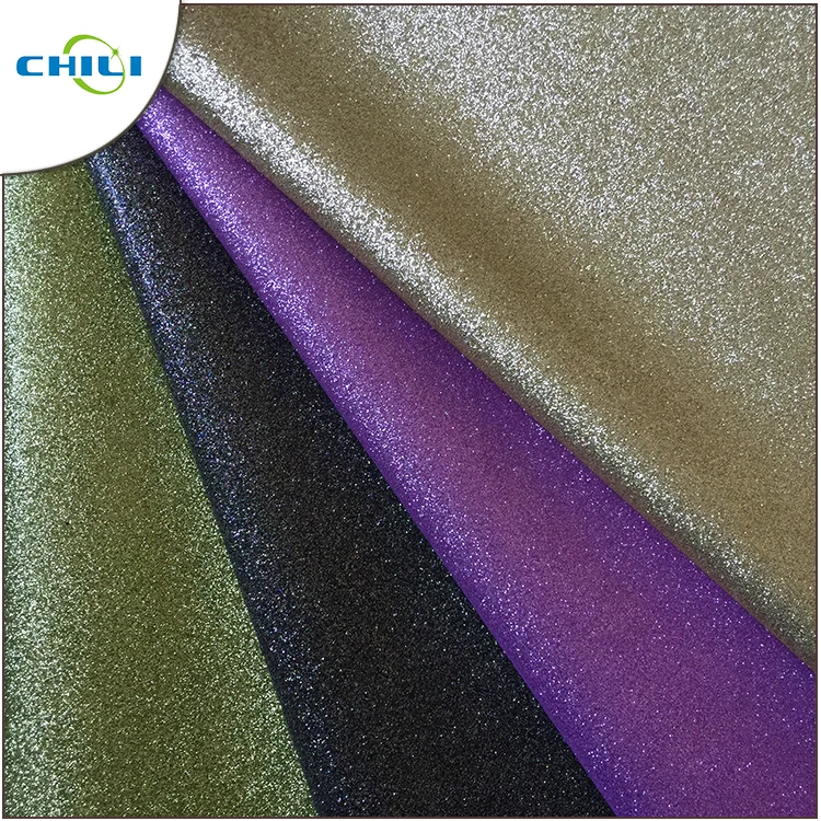 Hot Fashion Glitter leather fabric Wall Covering wallpaper