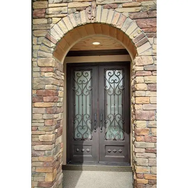 Main entrance wrought iron door