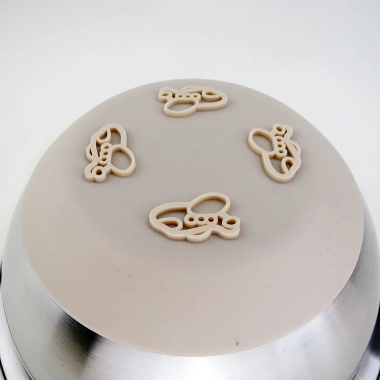 
Stainless steel multifunction deep salad mixing/ bowls set with silicone bottom 