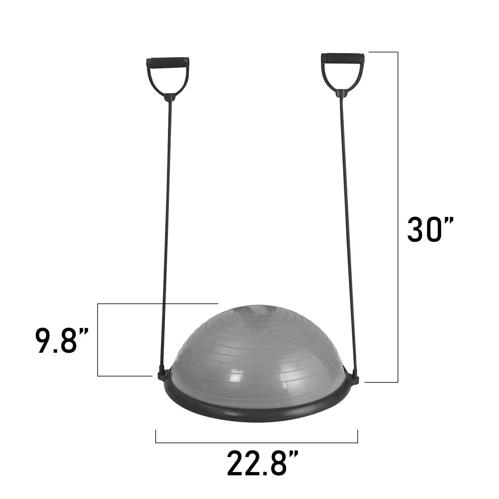 Half ball Exercise Balance Trainer W/resistance band &pump /Yoga/AIr dome /Fitness
