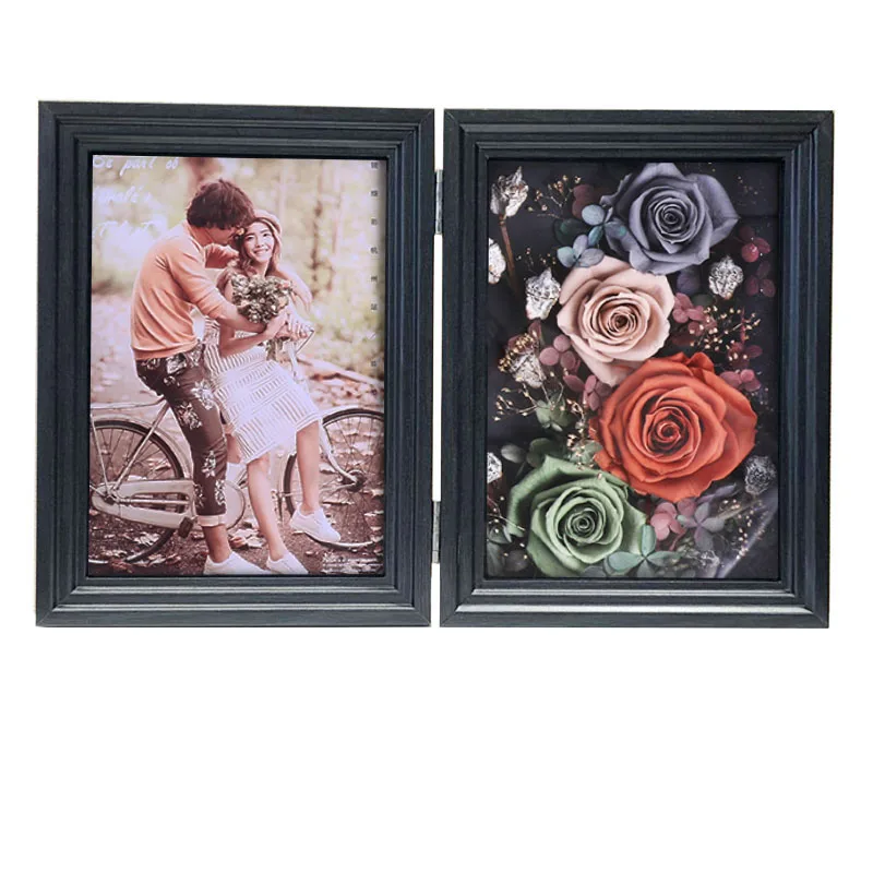 Home Furnishing Articles Fresh Preserved Flowers In Photo Frame