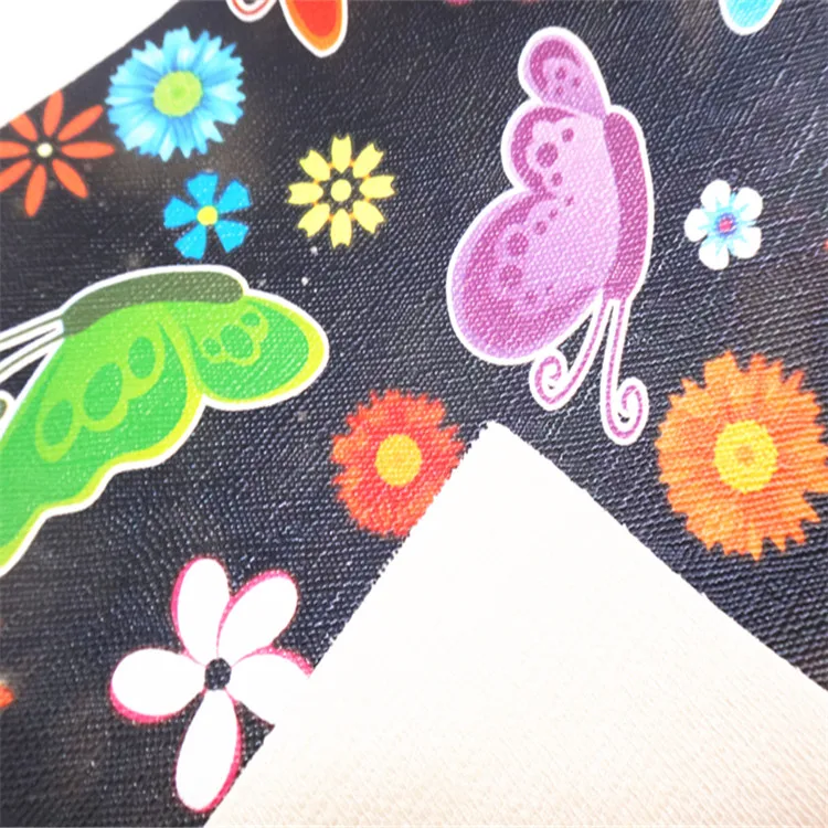 Hot Sale 2019 new item transfer cartoon car film pvc imitation leather for handbag