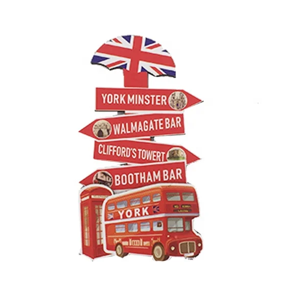 Custom Tourist Souvenirs Portugal 3d Wooden Fridge Magnet