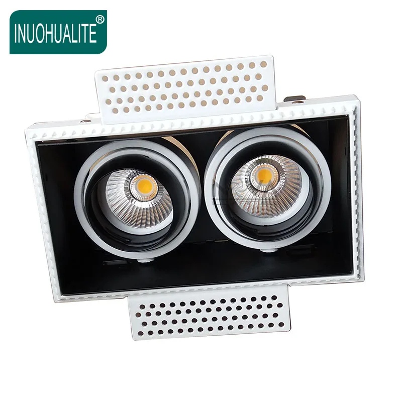 
Best Sellers Double Axis Tiltable Trimless Grille Led Downlight 