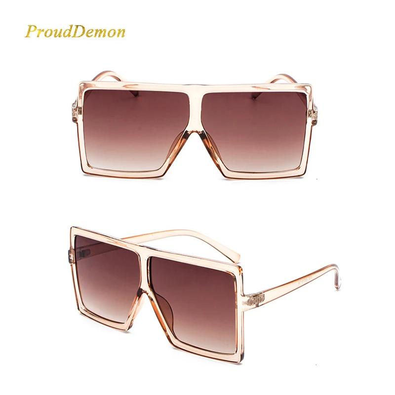 M1806 Womens Men Newest Gradient Lens Glasses Oversize Big Fame Fashion Sunglasses 2019