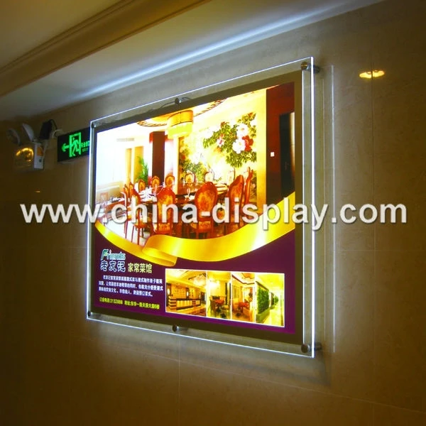 Led transparency acrylic photo frame hanging picture frames real estate window hanging display