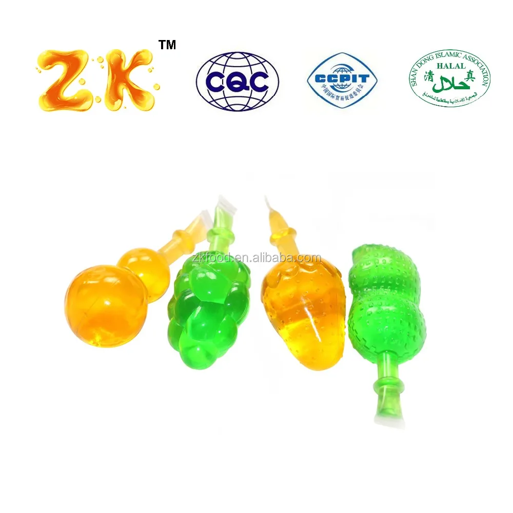 24months shelf life bag packing 22g mni fruit shape jelly