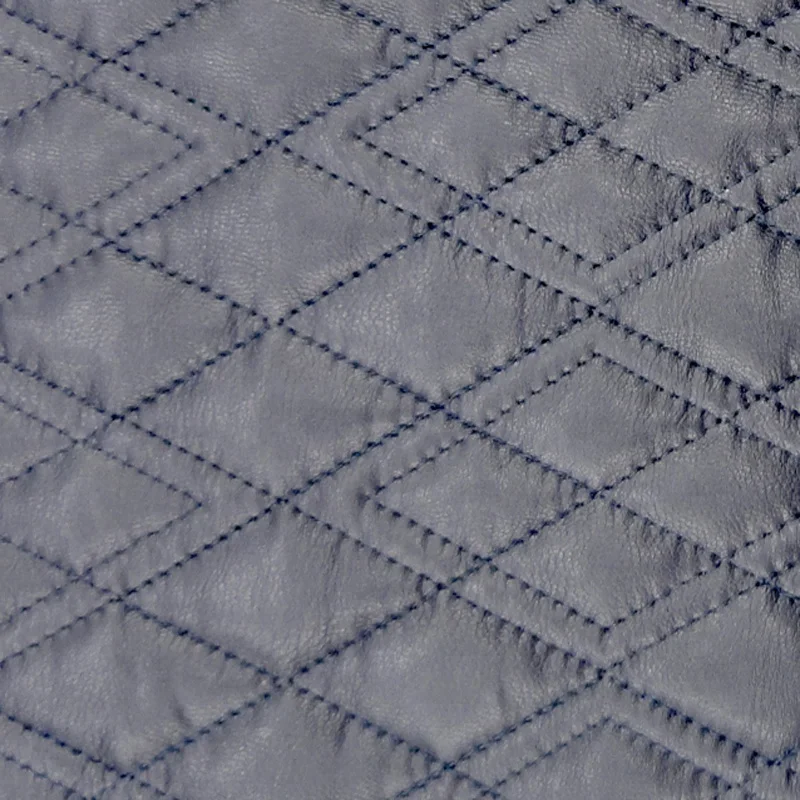 
Silk Like Polyester Batting Padded Leather Quilt Jacket Fabric with Twill Pattern 