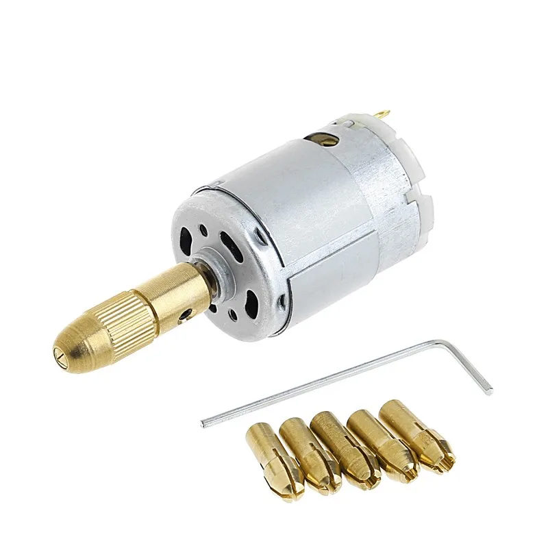 12V WL-002 Mini Micro Electric PCB Motor Drill Press Drill Bits Tool Simple P20