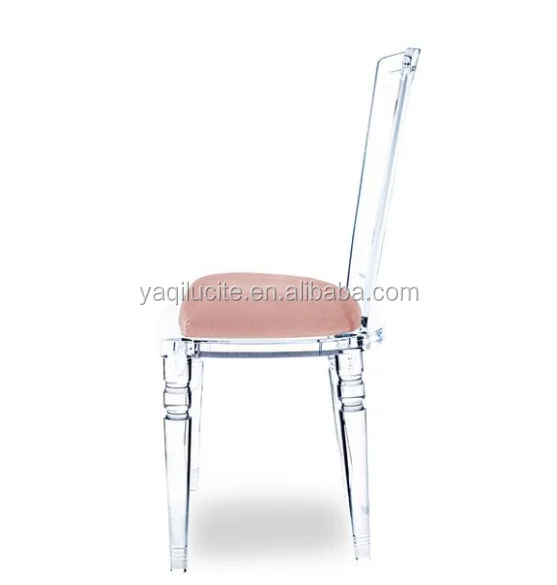 Clear Armless Juliette Lucite Chair