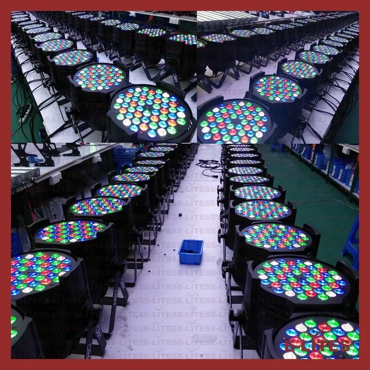 dmx rgbw 54 3w par 64 led/ LED PAR LIGHT