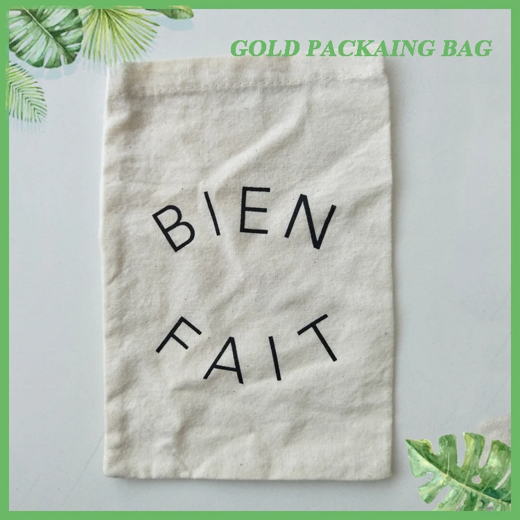 
Good Quality Cotton And Linen Fabric Packaging Bag With Logo 