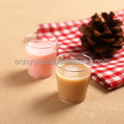 30ml small plastic tumbler  in neon colors disposable shot cup mini wine glass