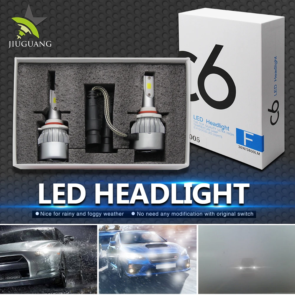 G8 Замена 12 В светодиодные фары 36 Вт светодиодные фары автомобиля, оптовая продажа светодиодные фары преобразования H4