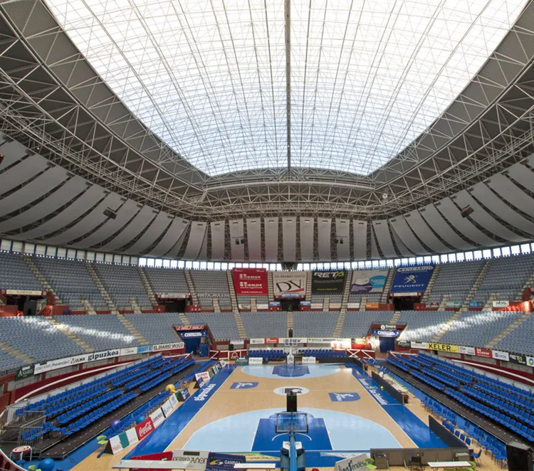 Curved Space Frame Glass Roof Design Structural Steel Shed