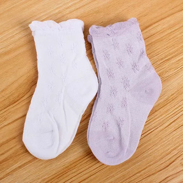 Toddler Baby Girls Boys Ankle Socks Cotton Solid Color Socks 1 3Y