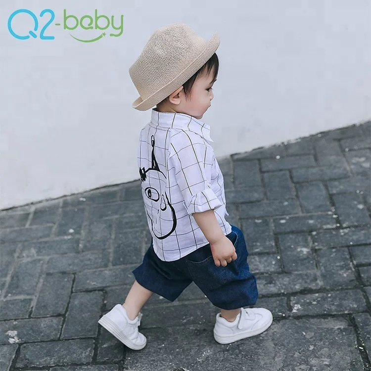 
Custom made 4 months baby blouse clothes cute appliques pattern summer baby blouse 1856 