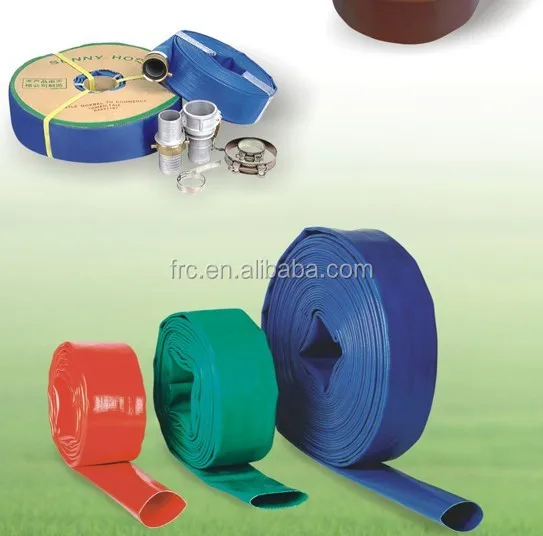 
High pressure PVC lay flat hose with camlock coupling 