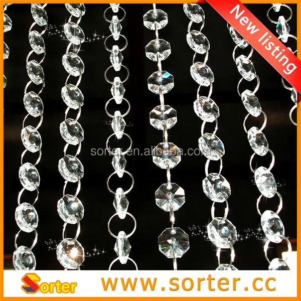 Fashion luxury crystal glass bead curtain for Home Living Room Decor