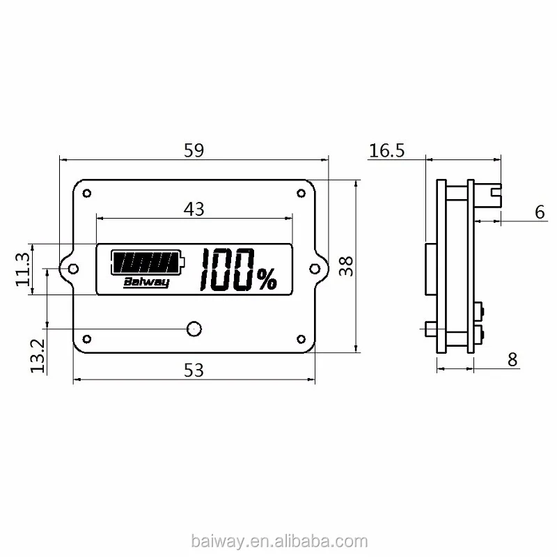 BW-LY5 емкость батареи индикатор тестер для автомобиля для е-байка