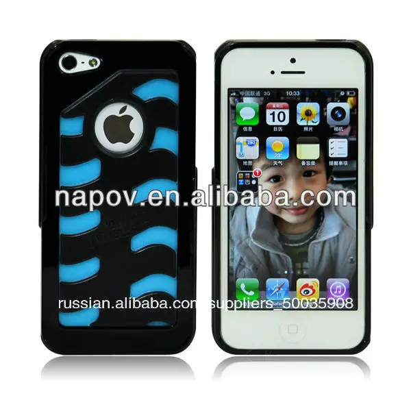напов- собака& кости протектора красочные картины голубой случай мобильного телефона для iphone яблоко 5