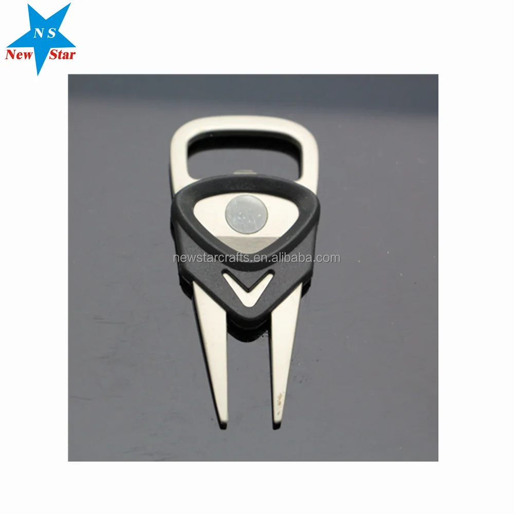 Fashion Custom hat clip divot tool pitch Fork golf ball marker