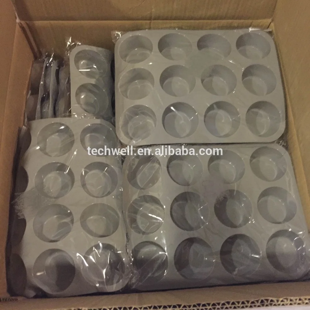 Non Stick 12 Cups Cake Baking Cupcake Mold Silicone Muffin Tray
