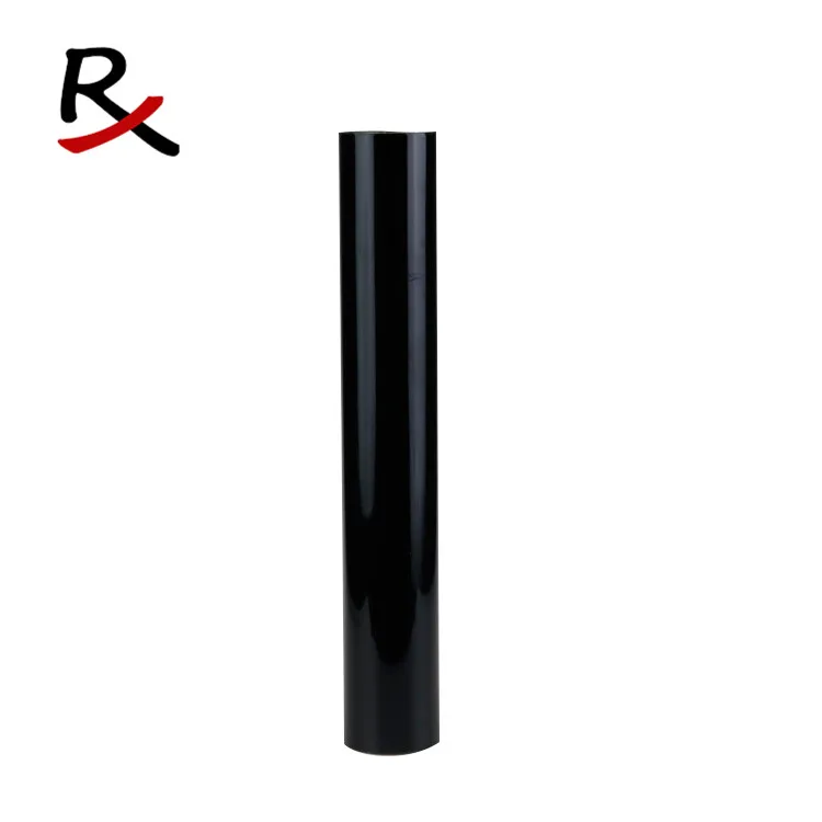 2017# faux leather matte black 16 micron hot stamping pet transfer pigment color foil roll