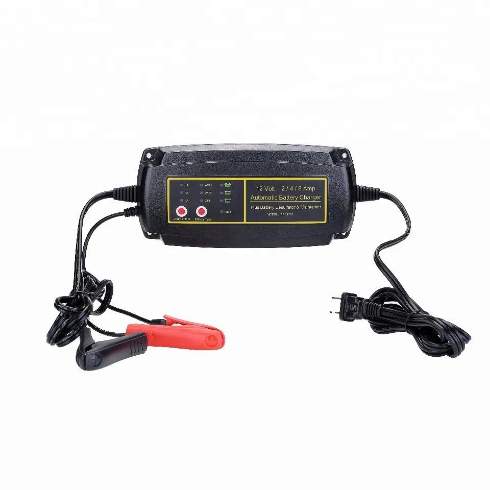 12V 2A 4A/8A Auto and Smart Battery Charger electronic Car battery charger shenzhen battery charger