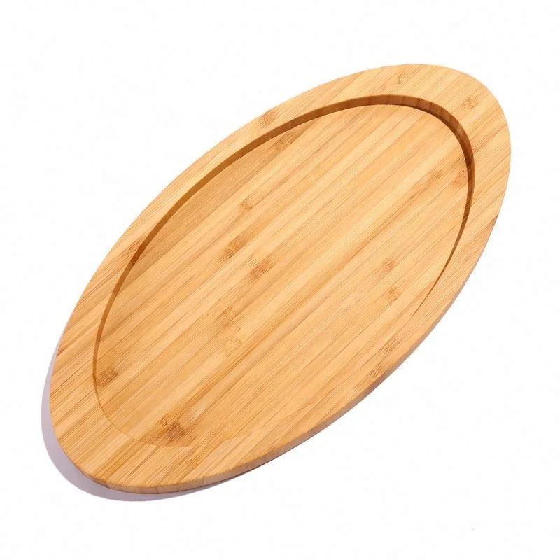 Экологичная бамбуковая деревянная тарелка для закусок, овальный деревянный поднос для завтрака и торта, Новый поднос для обслуживания чайных и кофейных бутылок